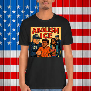 ABOLISH ICE Comic Style Protest Graphic T-Shirt