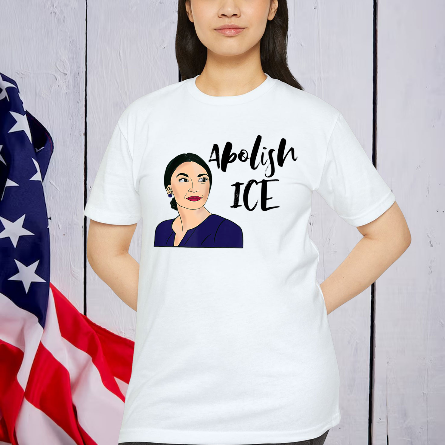 AOC Alexandria Ocasio Cortez Congress Abolish ICE T-Shirt