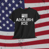 Abolish ICE in Distress Inverted American T-Shirt