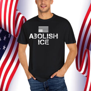 Abolish ICE America in Distress Inverted American Flag T-Shirt