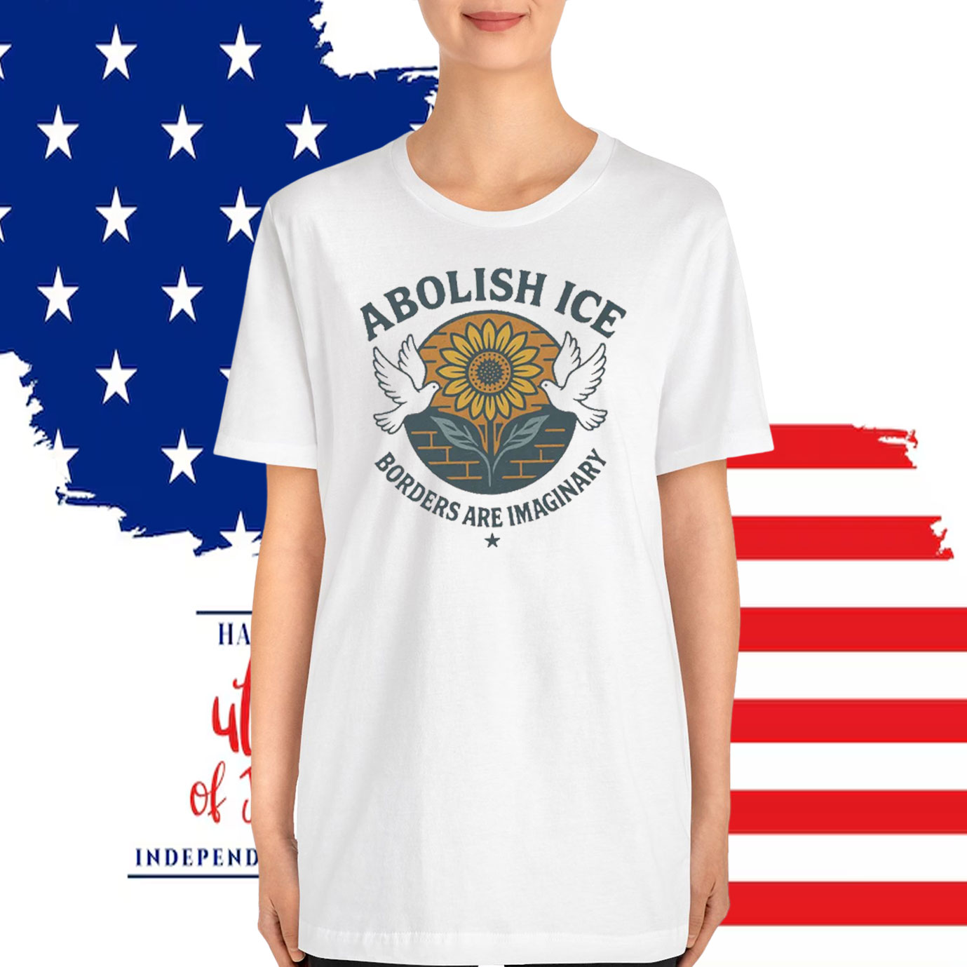 Abolish ICE Borders Are Imaginary T-Shirt