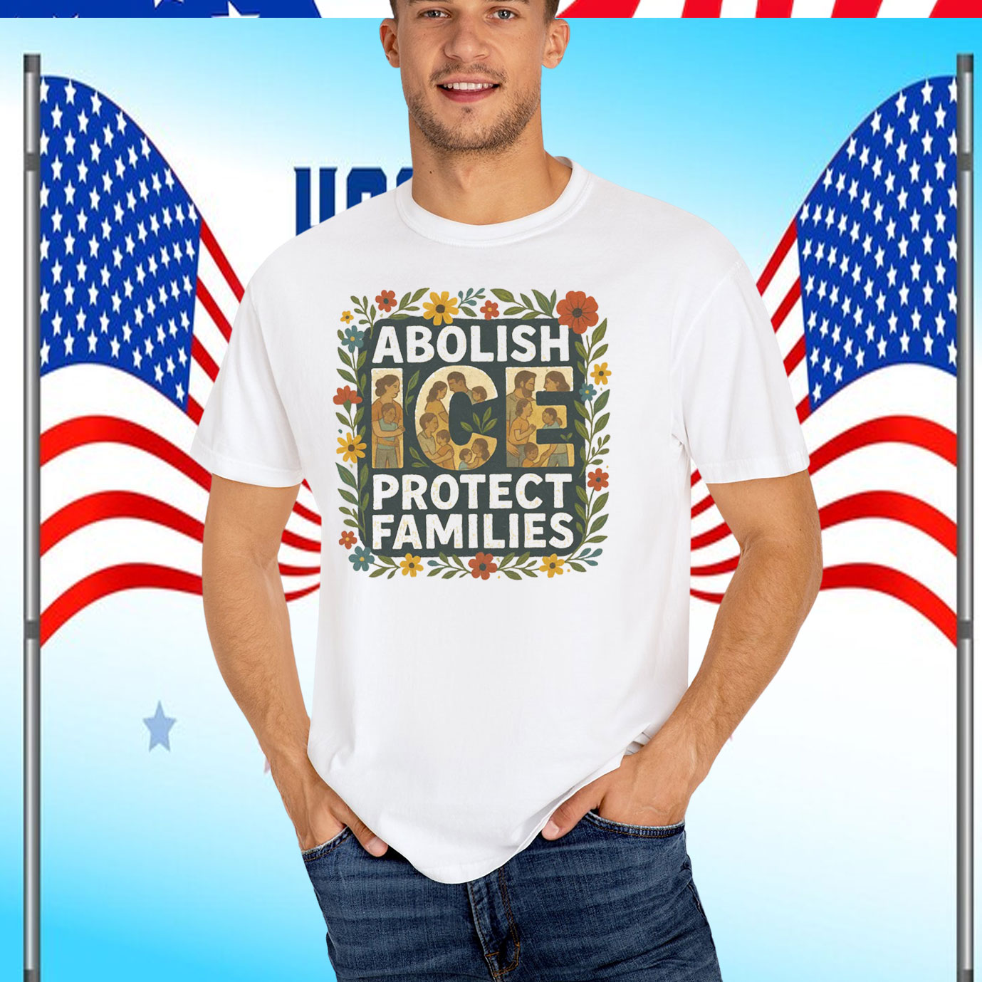 Abolish ICE Protect Families T-Shirt