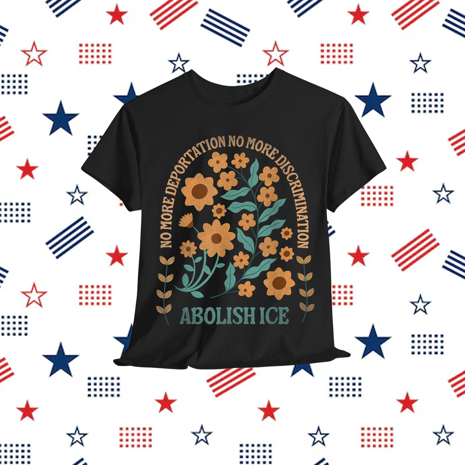 Abolish ICE Retro Protest Resist Support T-Shirt