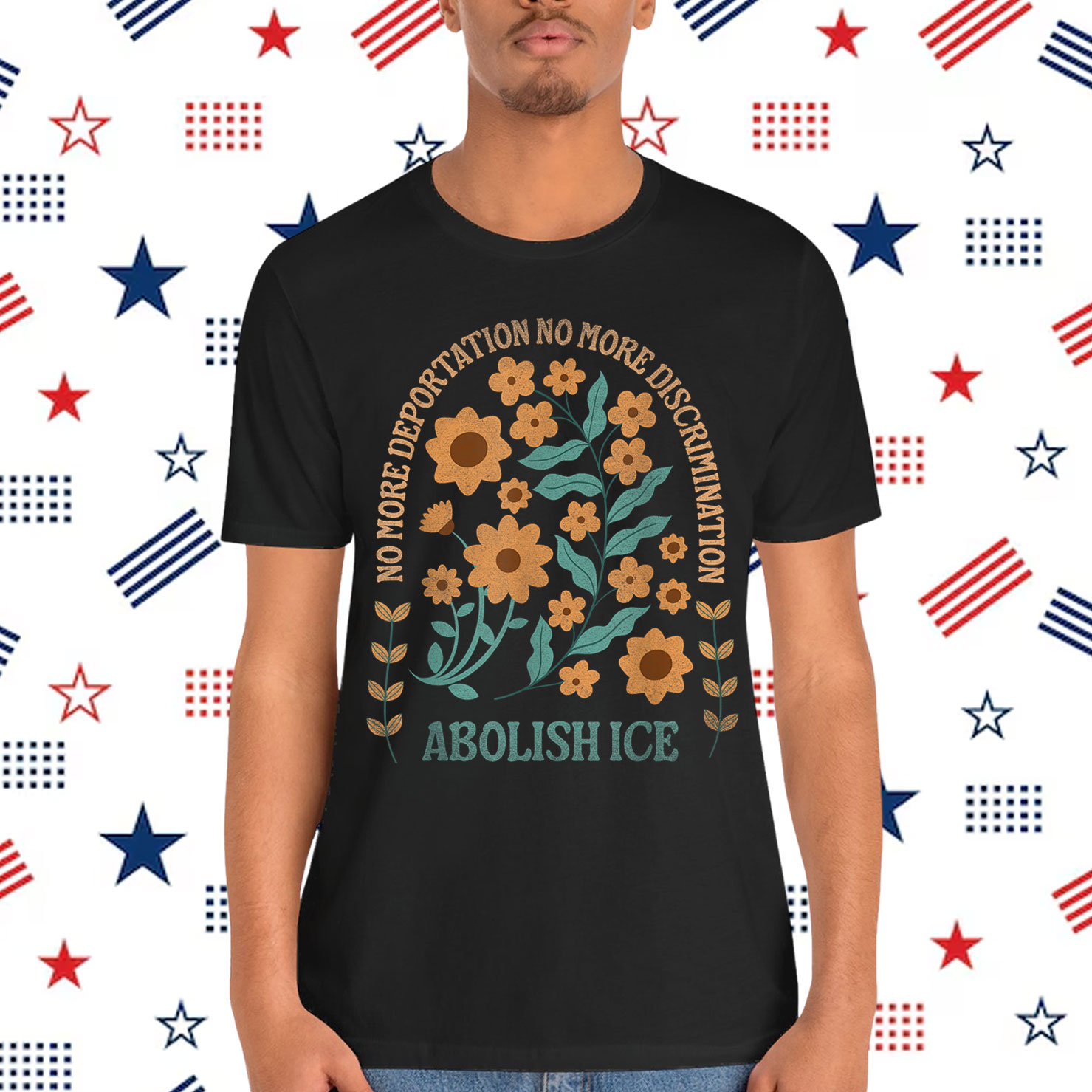 Abolish ICE Retro Protest Resist Support T-Shirt