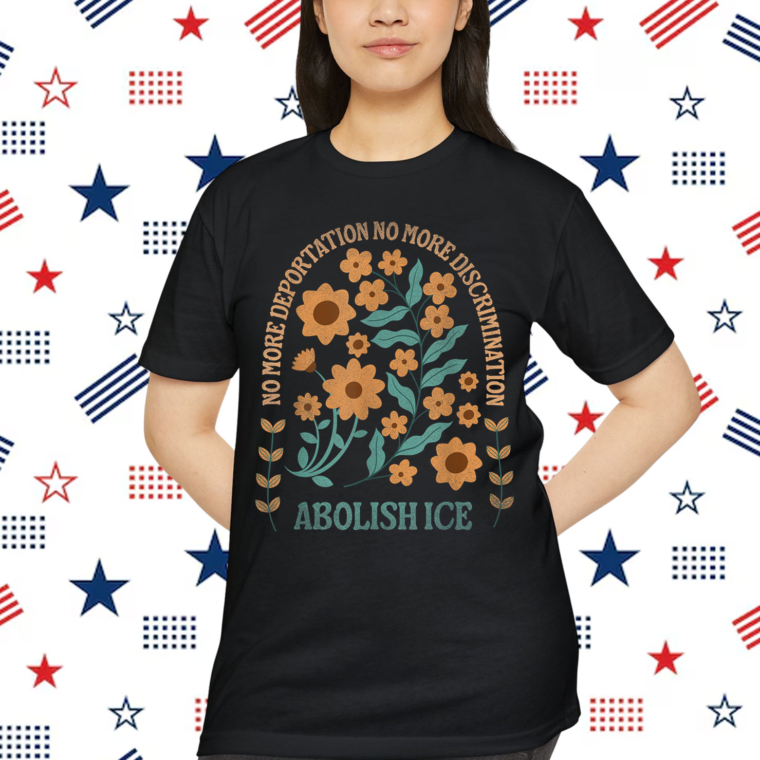 Abolish ICE Retro Protest Resist Support T-Shirt