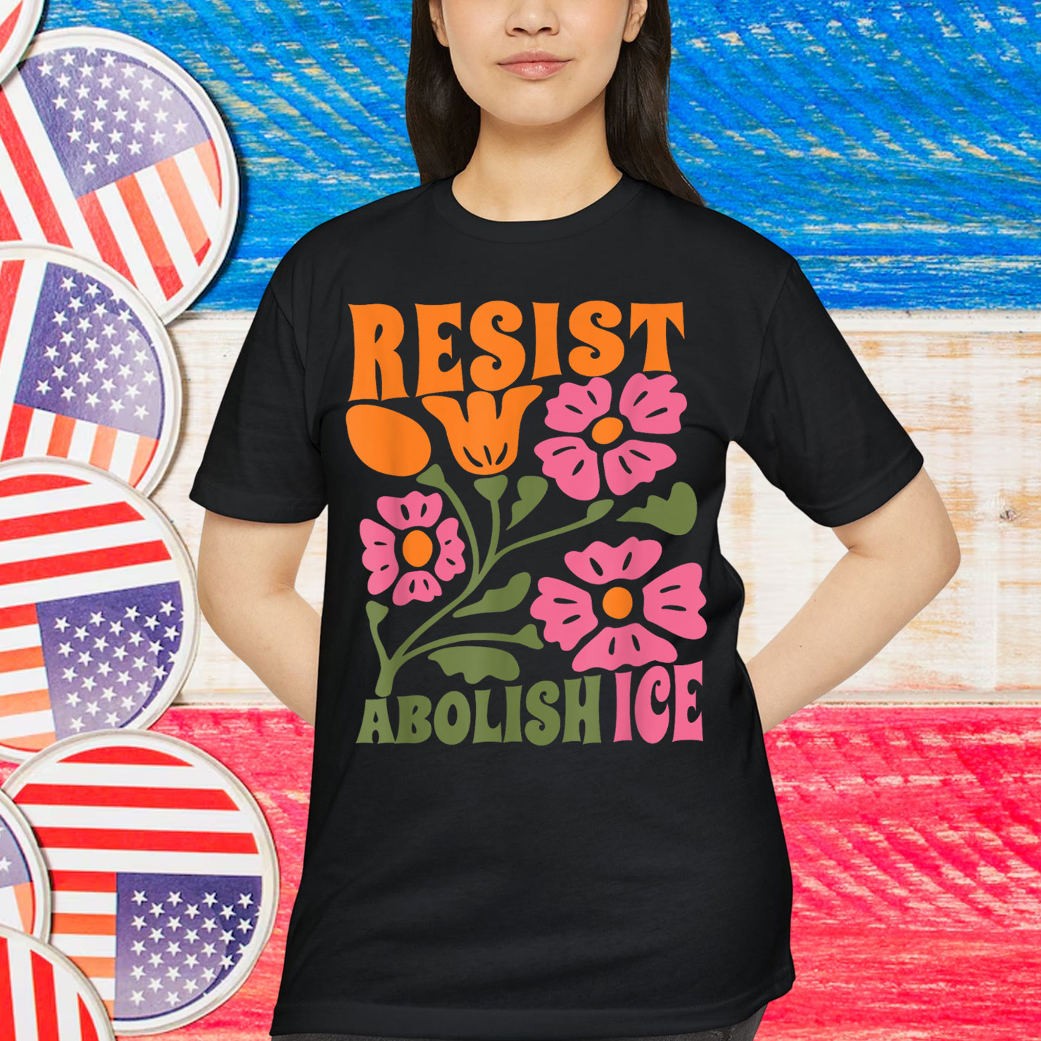 Abolish ICE Subtle Protest Resist Support Immigrants Refugee T-Shirt