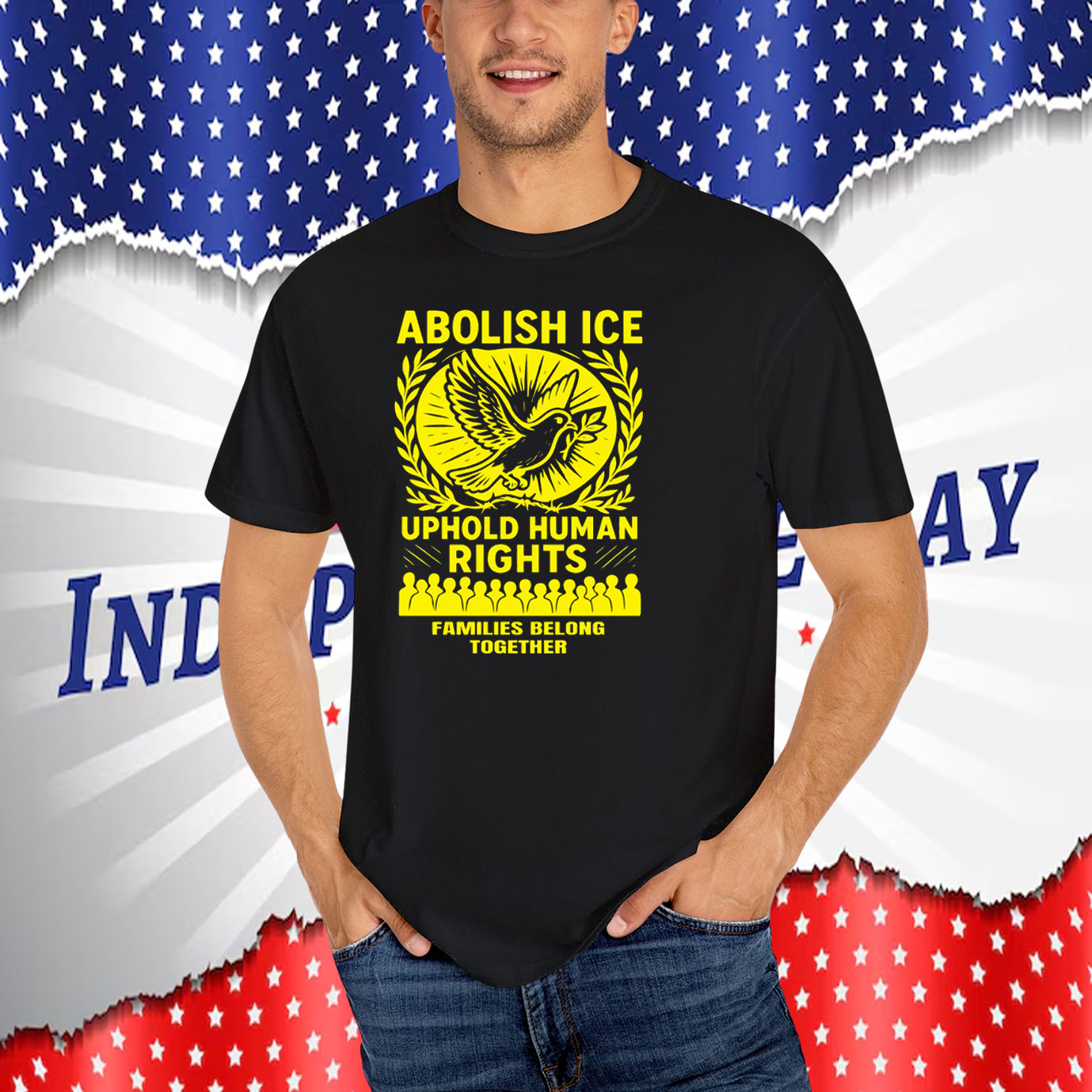 Abolish ICE Uphold Human Rights Families Belong Together T-Shirt