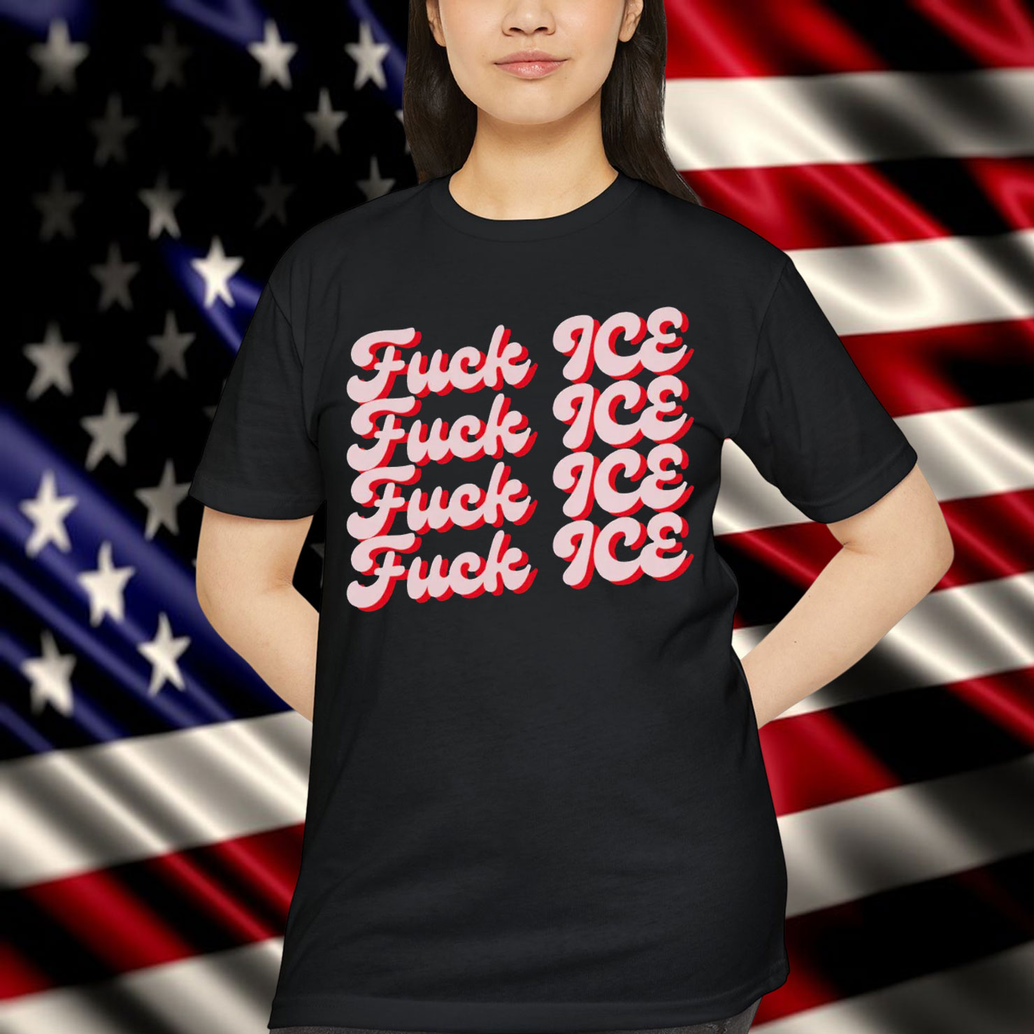 Abolish ICE Fuck Crop T-Shirt