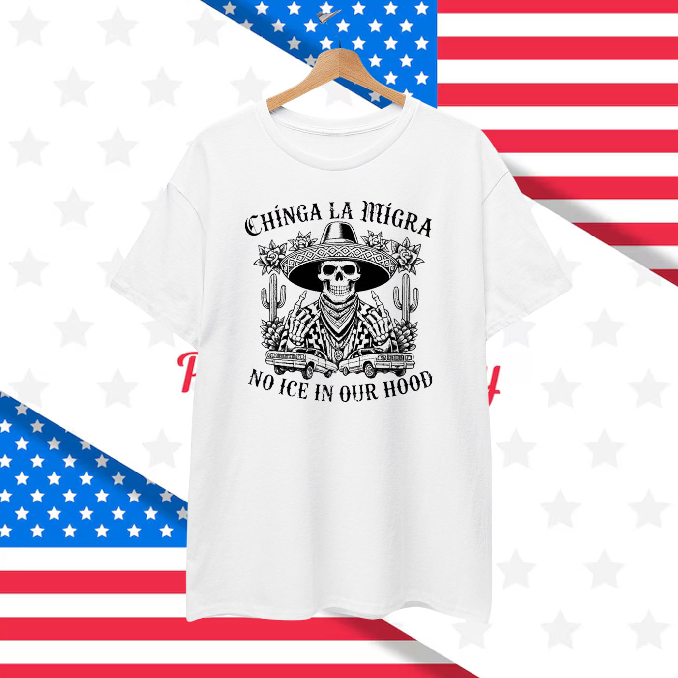 Chinga La Migra T-Shirt No ICE In Our Hood