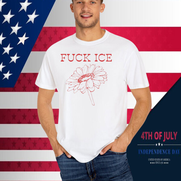 Fuck ICE Flower T-Shirt Abolish ICE