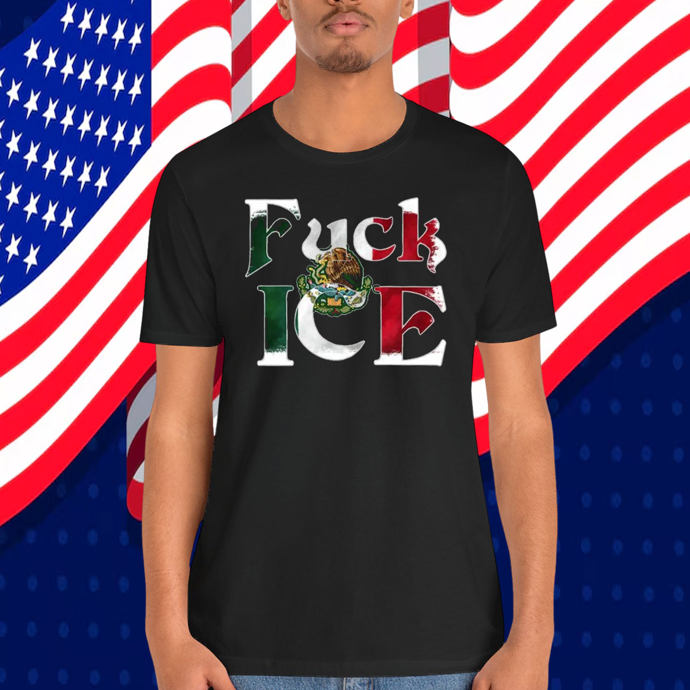 Fuck ICE Mexico Flag Shirt