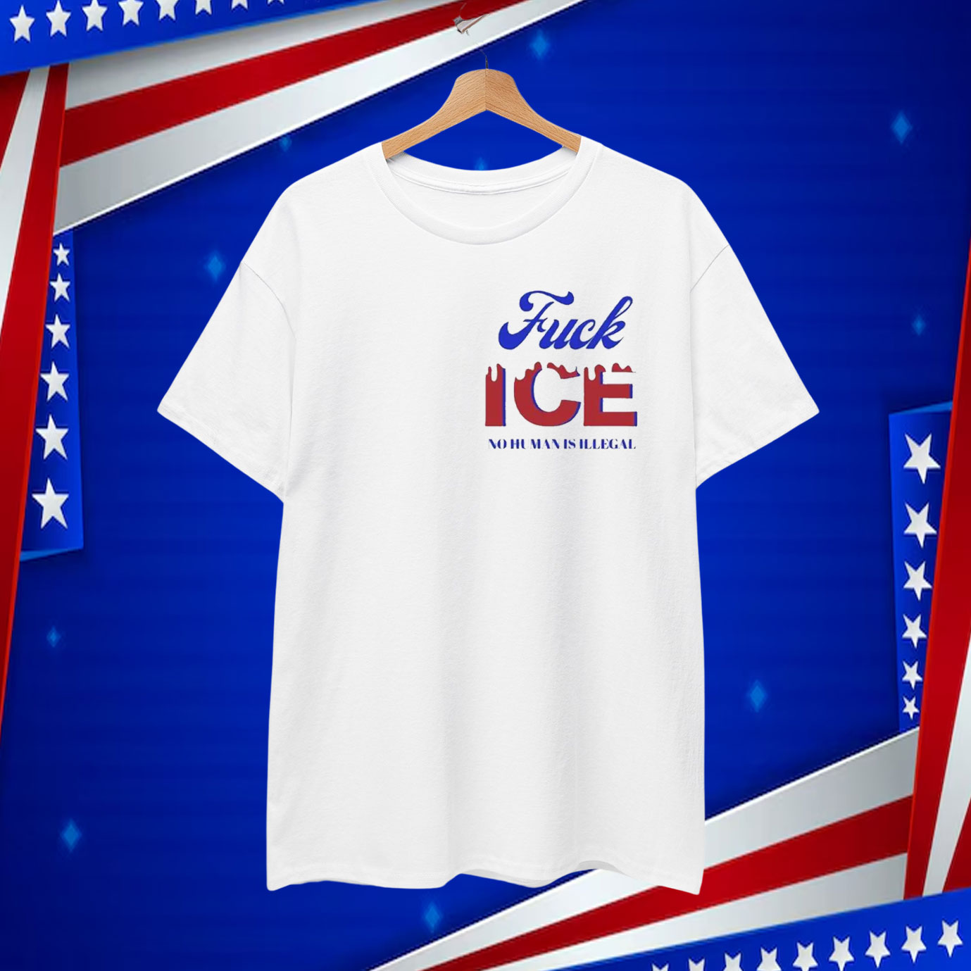 Fuck ICE No Human Is Illegal T-Shirt
