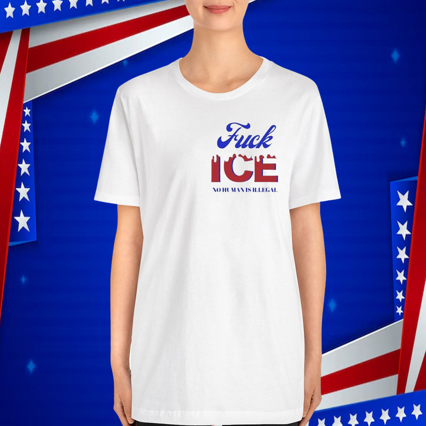 Fuck ICE No Human Is Illegal T-Shirt