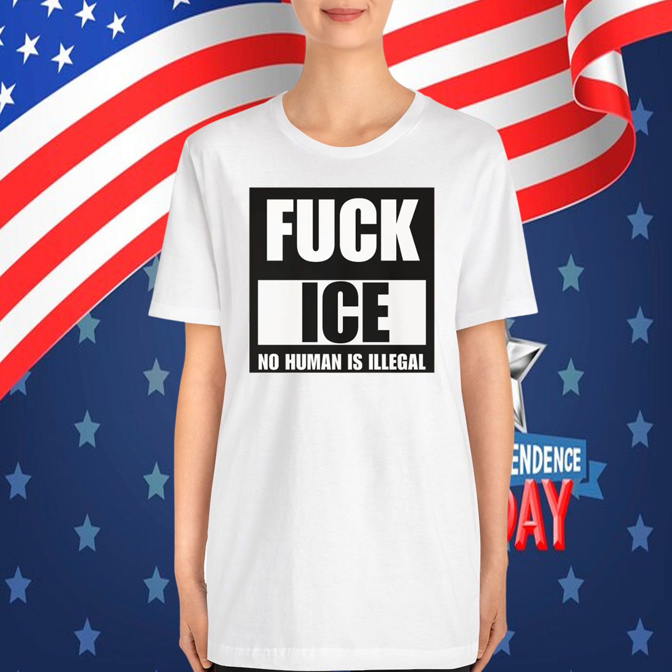 Fuck ICE T-Shirt No Human Is Illegal