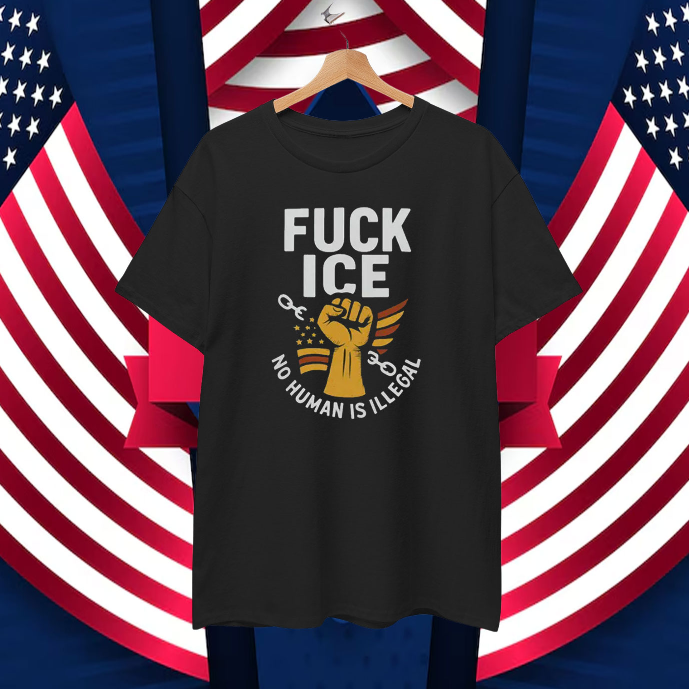 Fuck ICE Unisex T-Shirt No Human Is Illegal