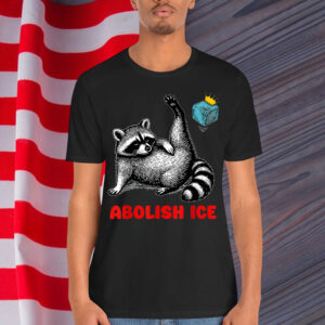 Funny Racoon Retro Anti ICE T-Shirt
