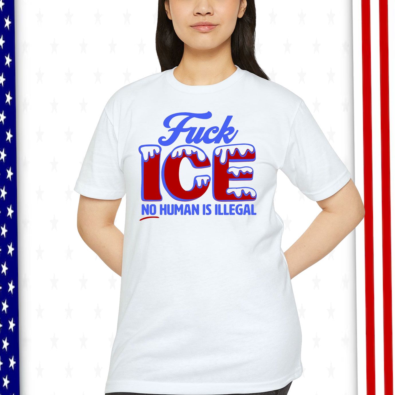 No Human Is Illegal FuCK ICE Shirt