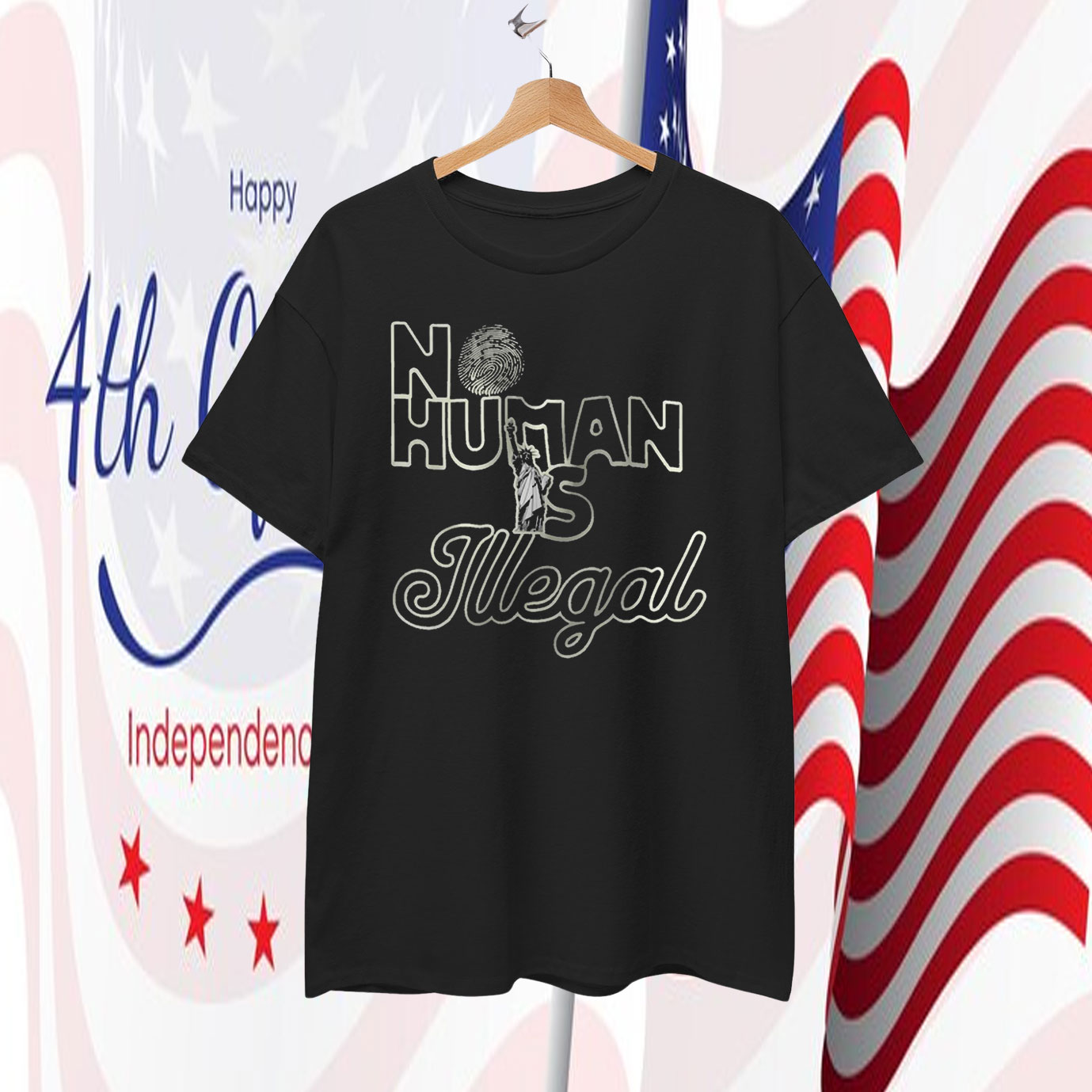 No Human Is Illegal T-Shirt Abolish ICE