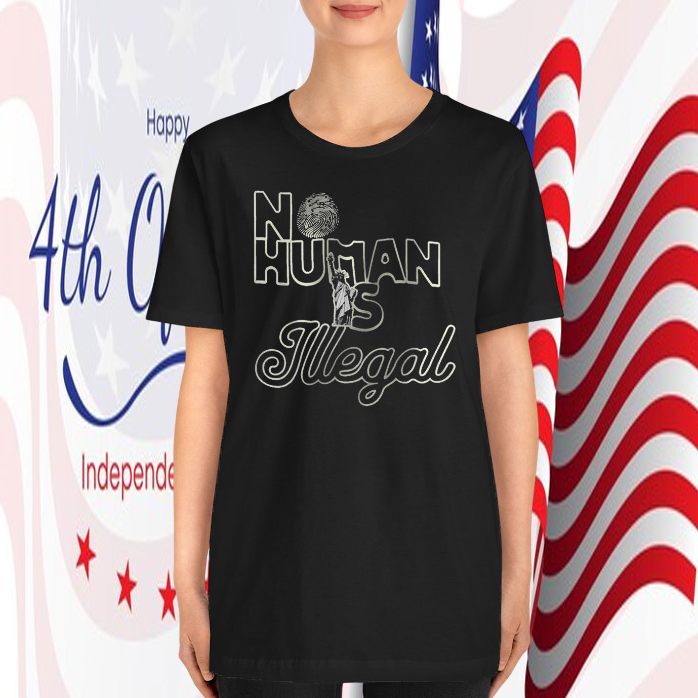 No Human Is Illegal T-Shirt Abolish ICE