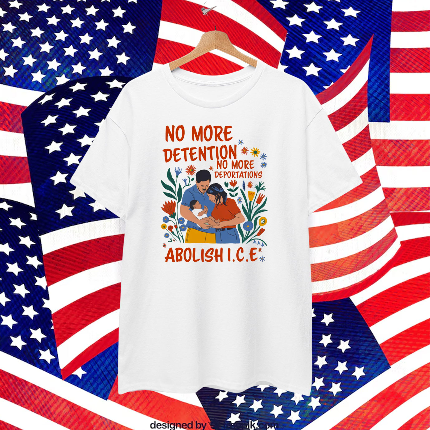 No More Deportation No More Detention Abolish ICE T-Shirt