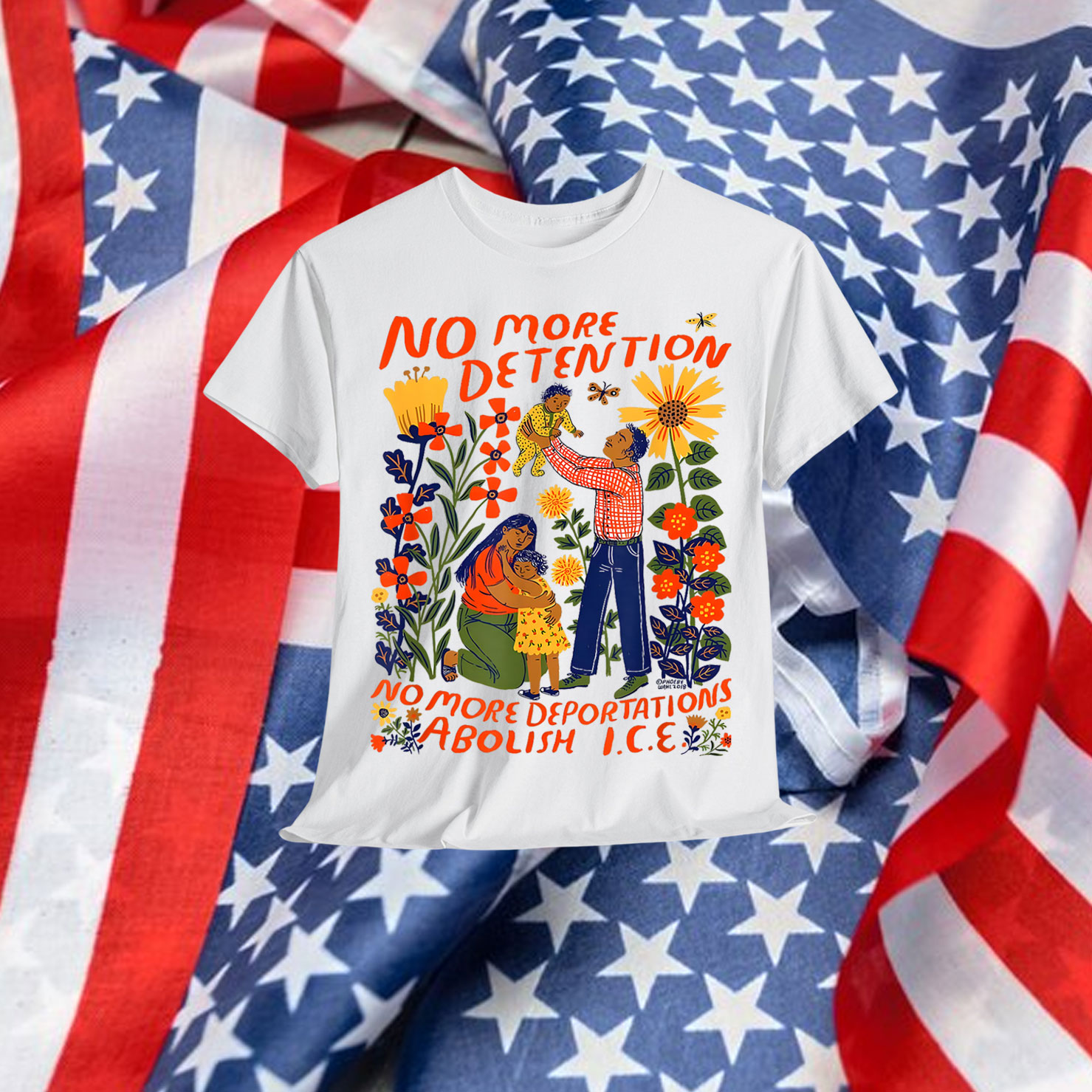 No More Deportation No More Detention Abolish ICE T-Shirt