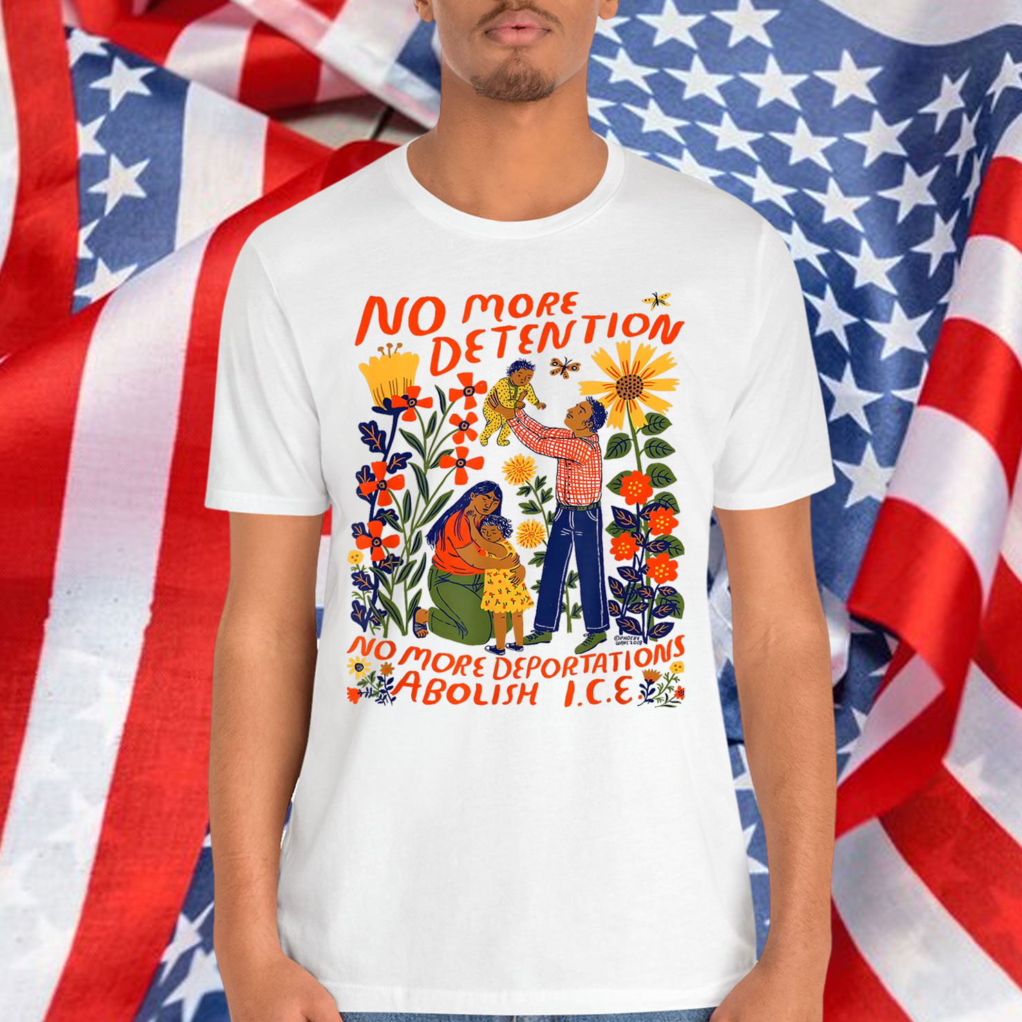 No More Deportation No More Detention Abolish ICE T-Shirt