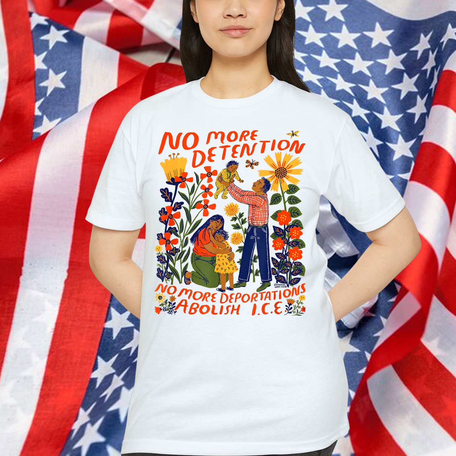 No More Deportation No More Detention Abolish ICE T-Shirt