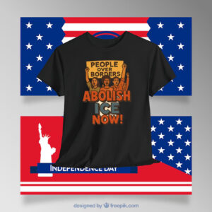 People Over Borders Abolish ICE Now! Shirt